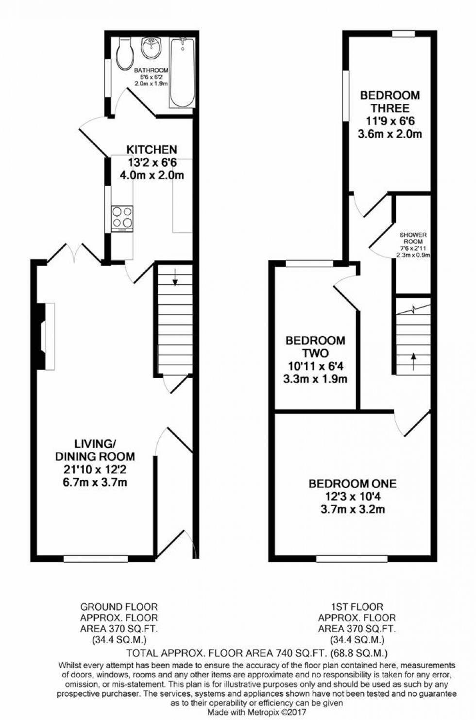 Floorplan for Oxford Street, Caversham, Reading