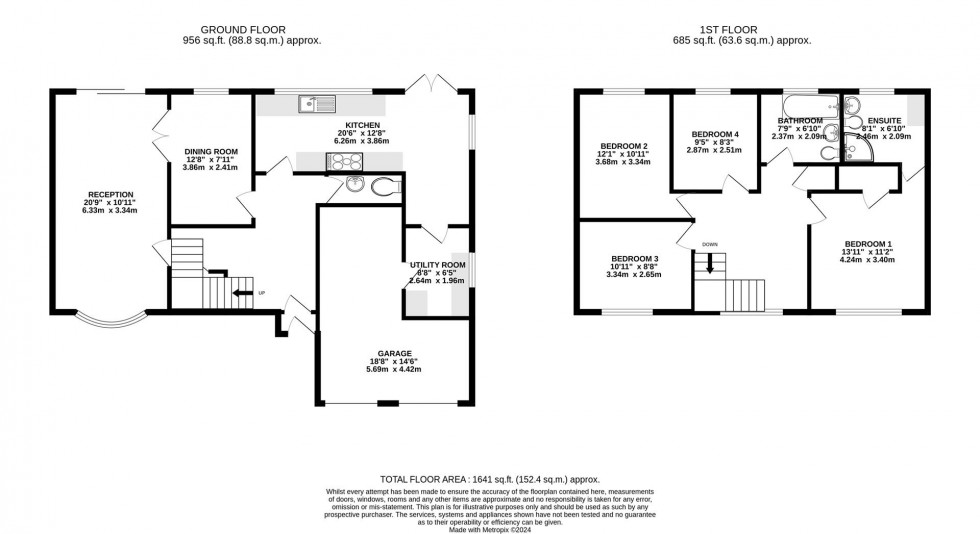 Floorplan for Woodlands Grove, Caversham, Reading