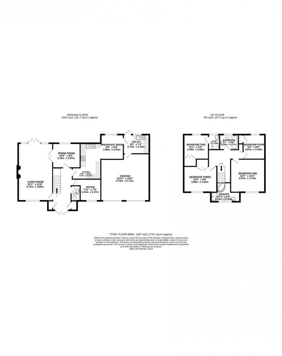 Floorplan for The Rise, Caversham, Reading