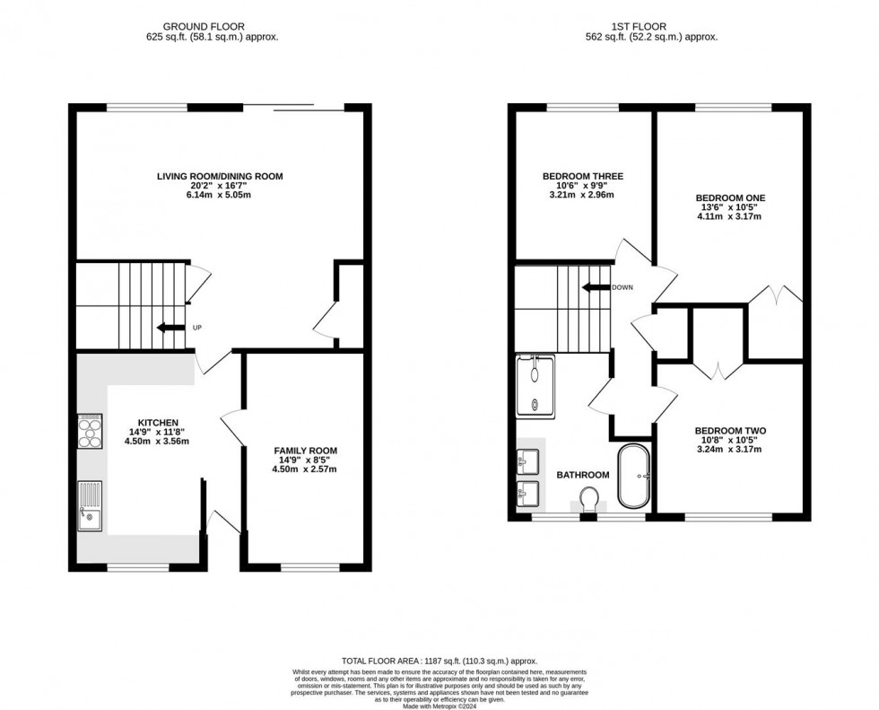 Floorplan for Queensway, Caversham, Reading