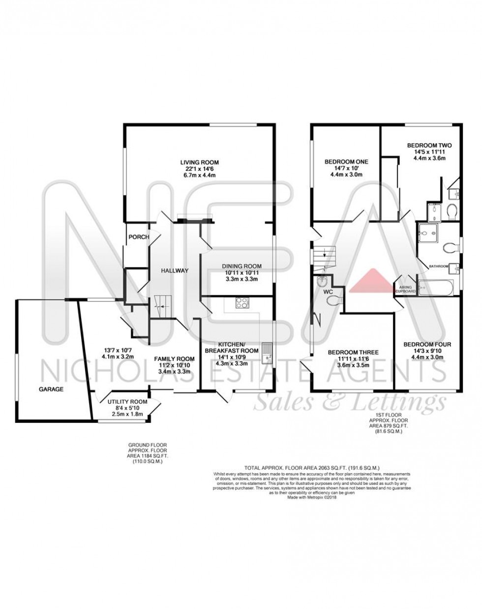 Floorplan for Surley Row, Emmer Green, Reading