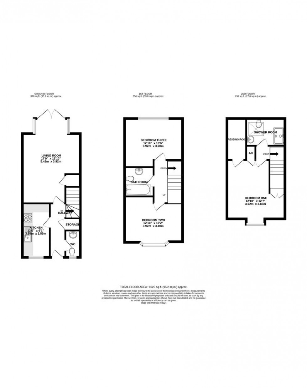 Floorplan for All Hallows Road, Caversham, Reading