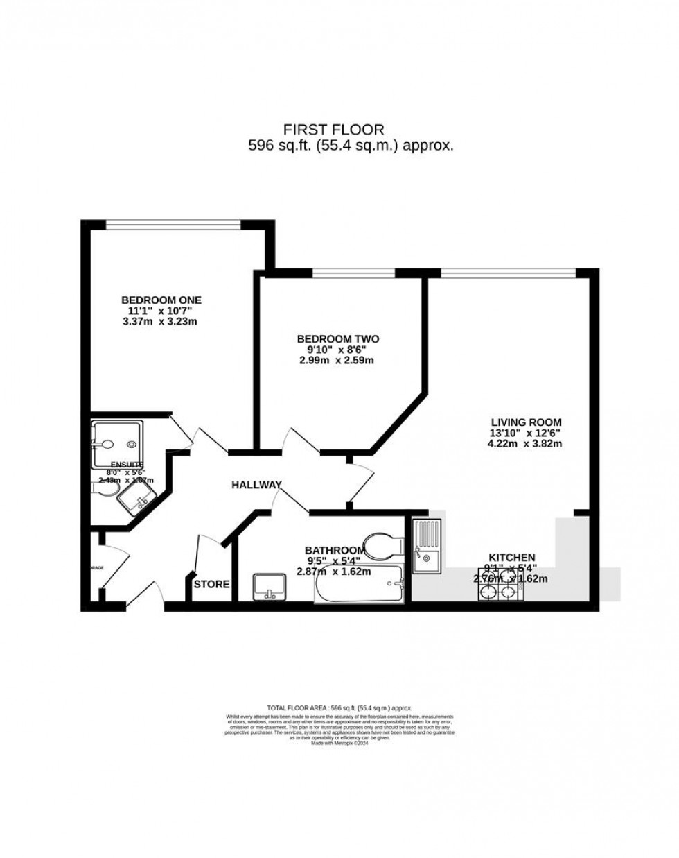 Floorplan for Marshland Square, Emmer Green, Reading