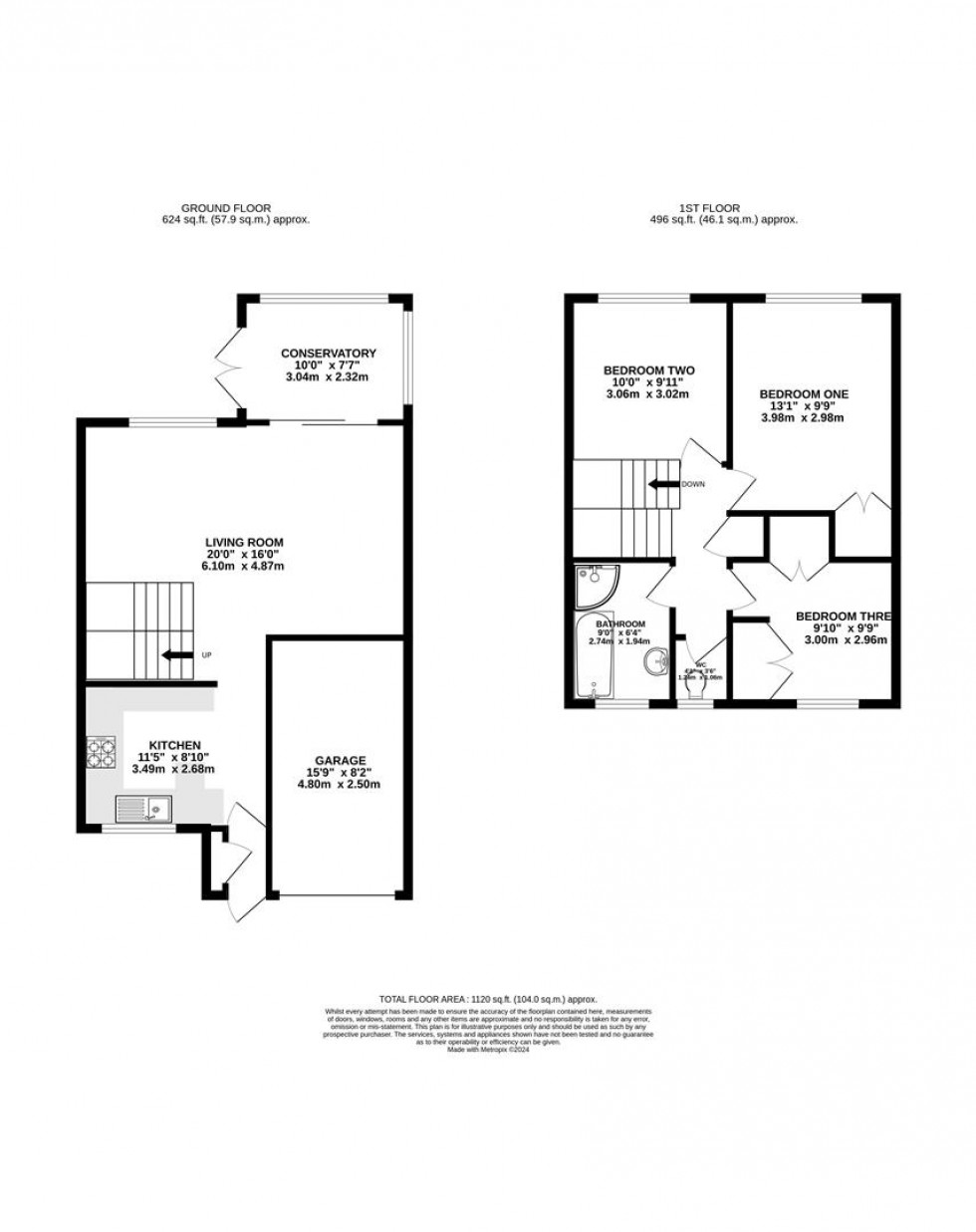 Floorplan for Newton Avenue, Caversham, Reading