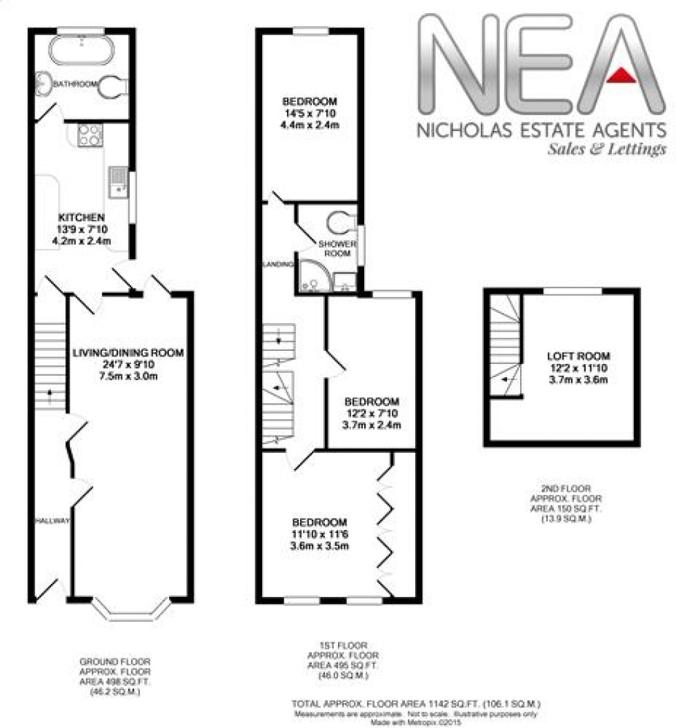 Floorplan for Swansea Road, Reading, Berkshire