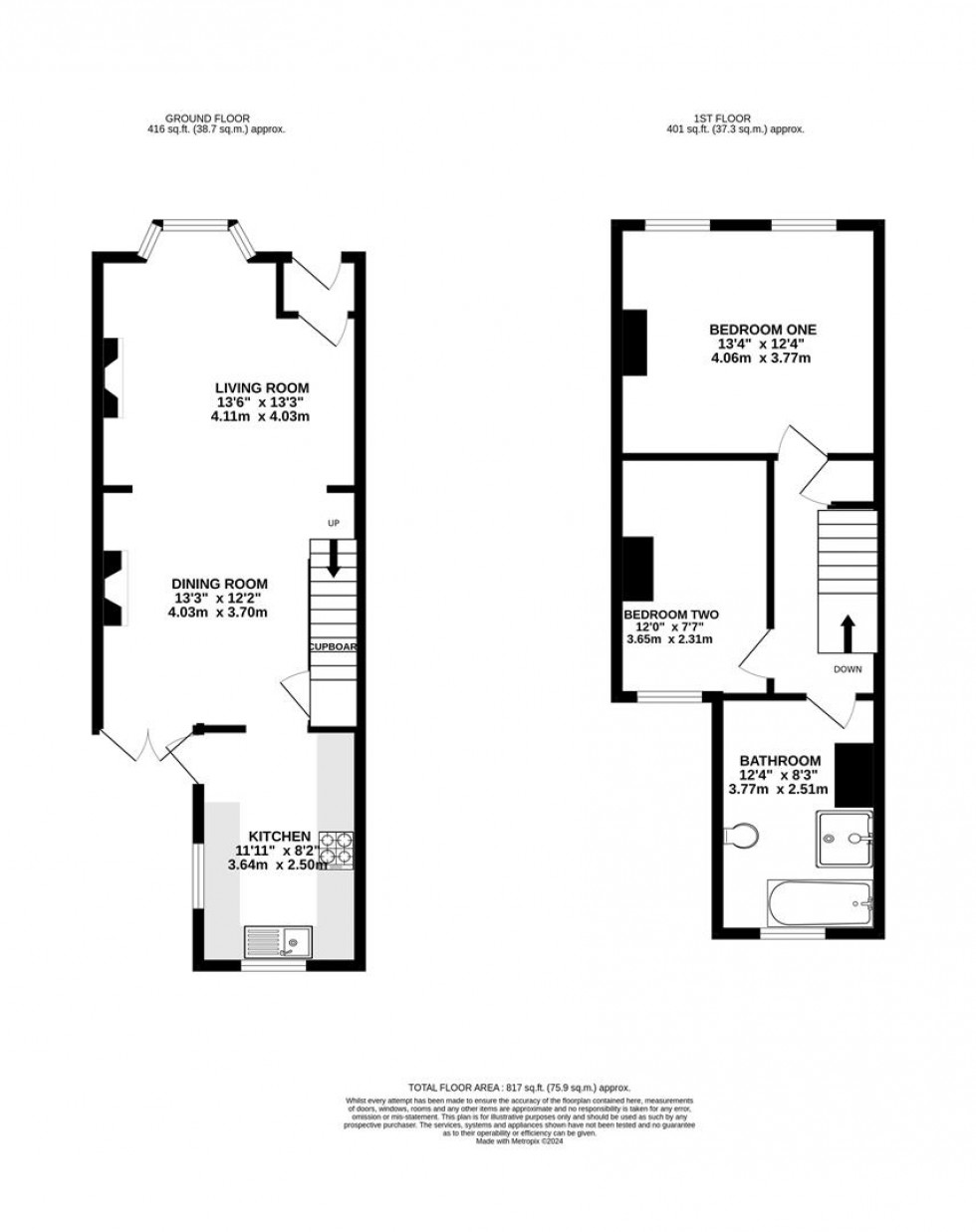 Floorplan for Donkin Hill, Caversham, Reading