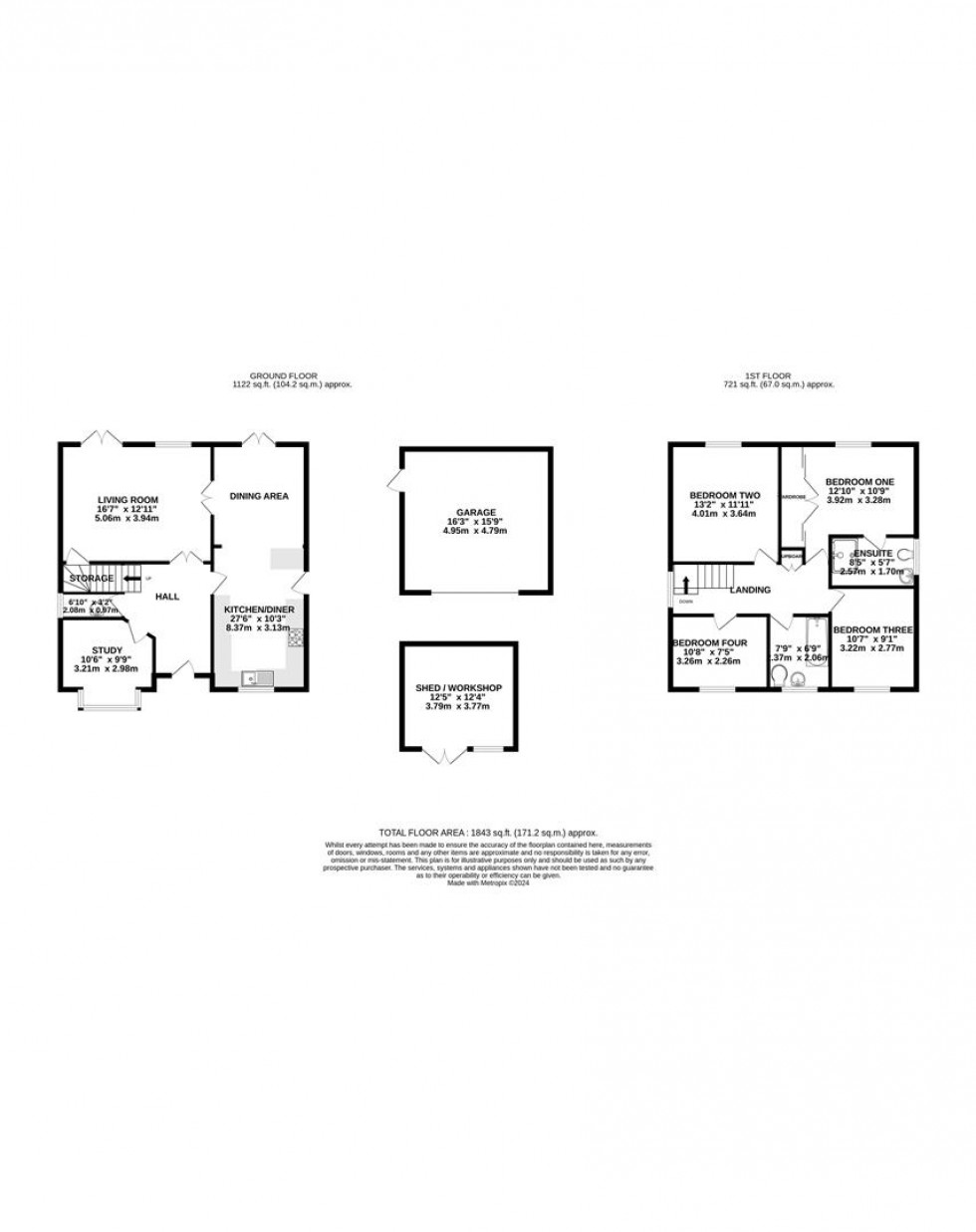 Floorplan for Fairfax Close, Caversham, Berkshire