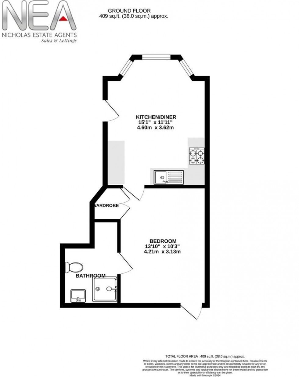 Floorplan for Oxford Road, Reading