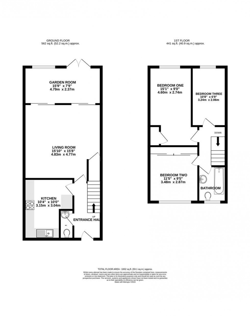 Floorplan for Bellingham Walk, Emmer Green, Reading