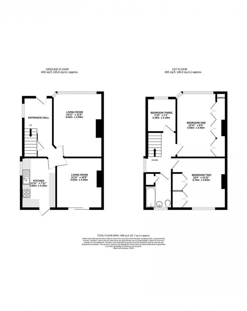 Floorplan for Mayfield Drive, Caversham, Reading