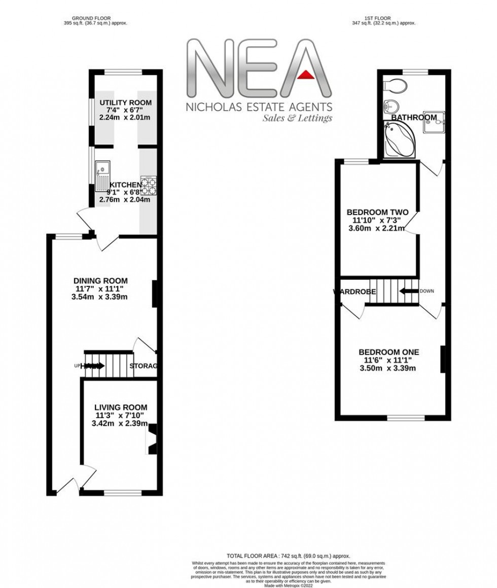 Floorplan for Queen Street, Caversham, Reading