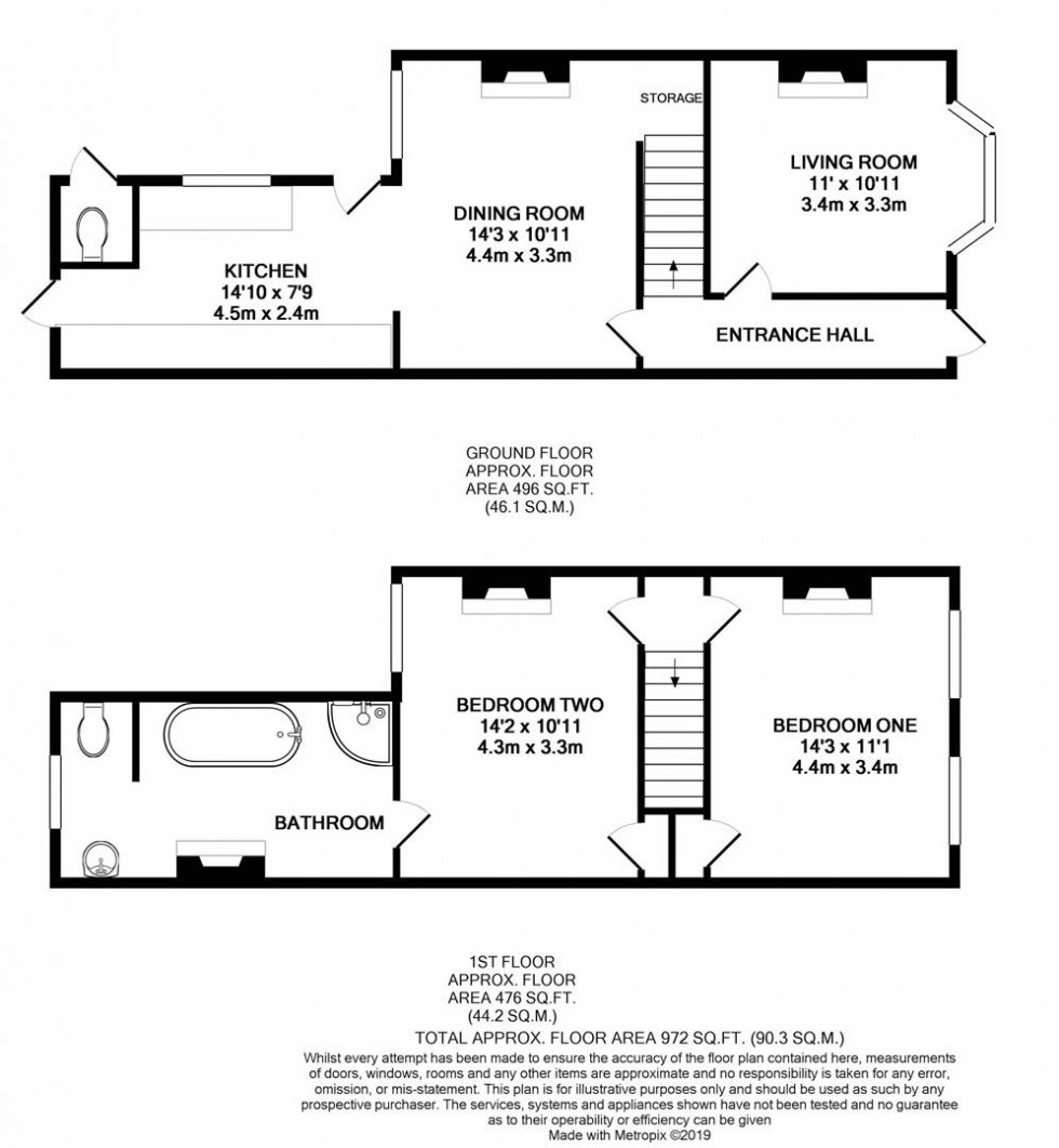 Floorplan for Brigham Road, Reading, Berkshire