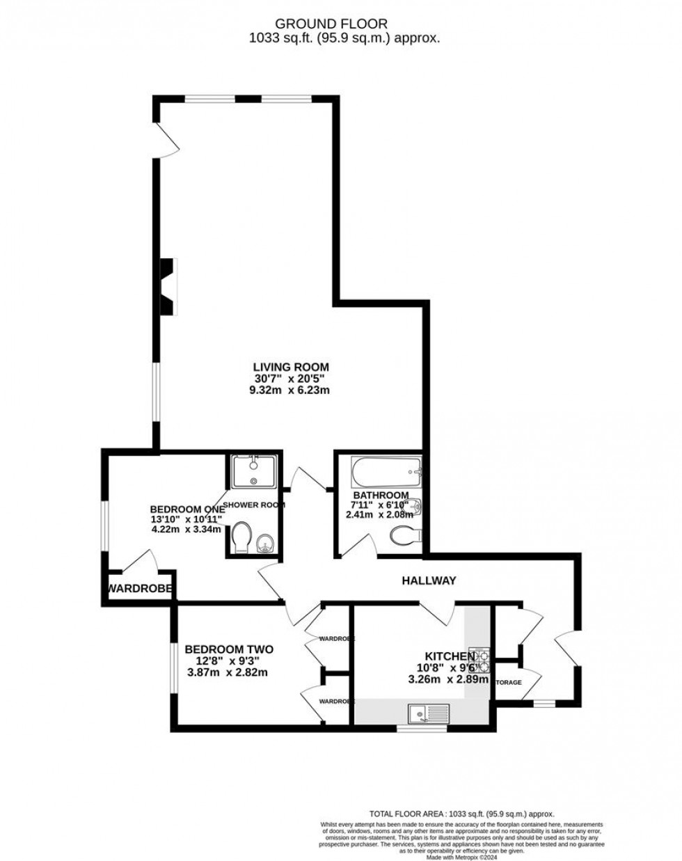 Floorplan for Treetops, The Mount, Caversham