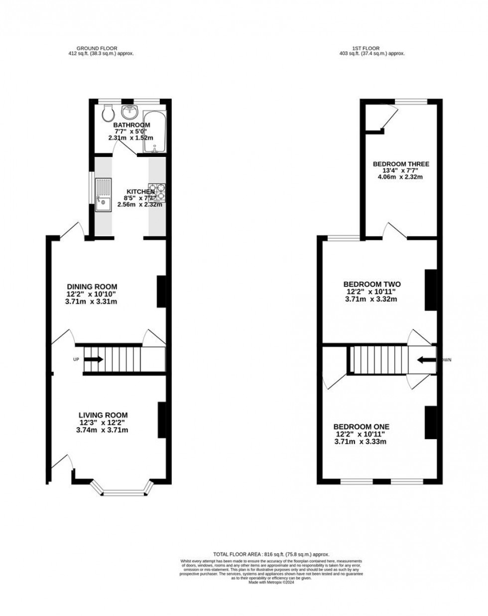 Floorplan for Belmont Road, Reading, Berkshire