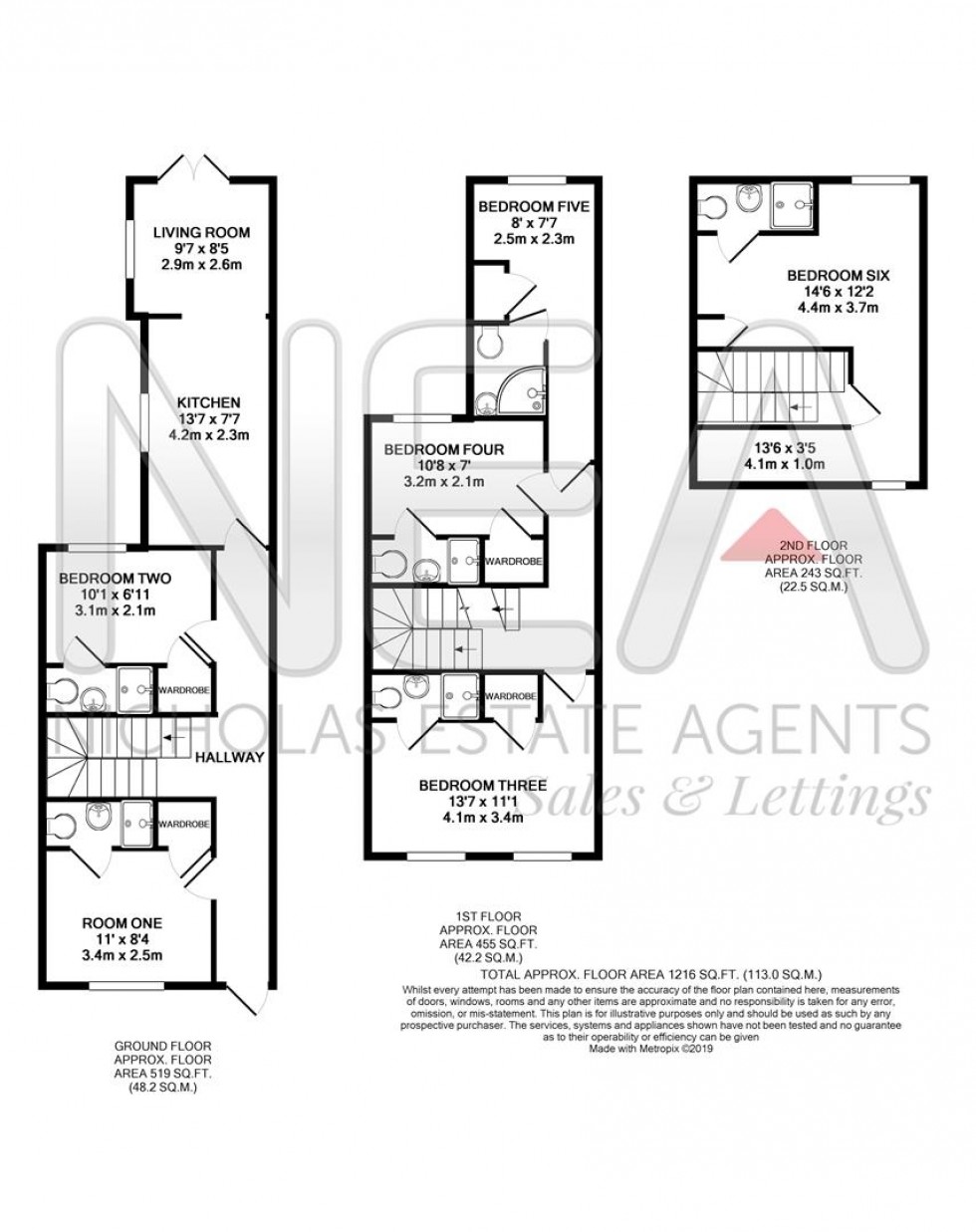 Floorplan for Northfield Road, Reading, Berkshire