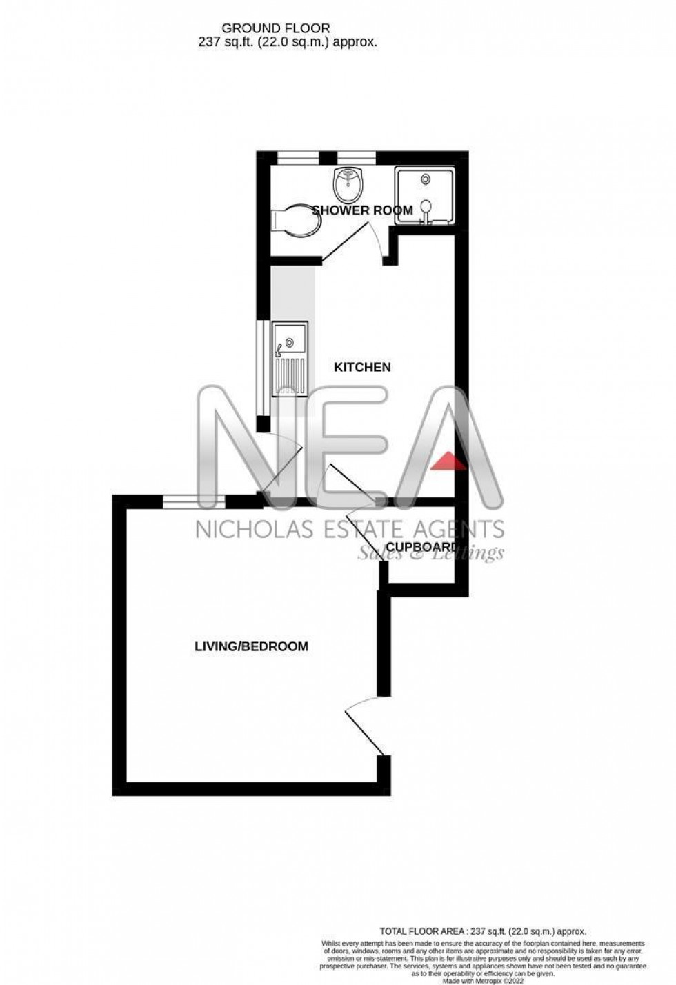 Floorplan for Priory Avenue, Caversham, Reading