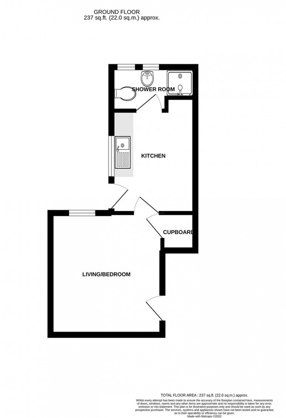 Floorplan for Priory Avenue, Caversham, Reading