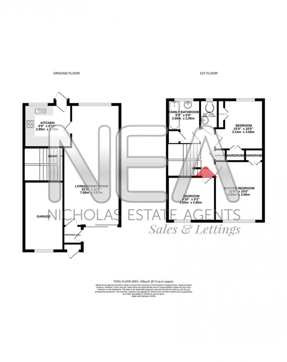 Floorplan for Ulster Close, Caversham Park Village, Reading