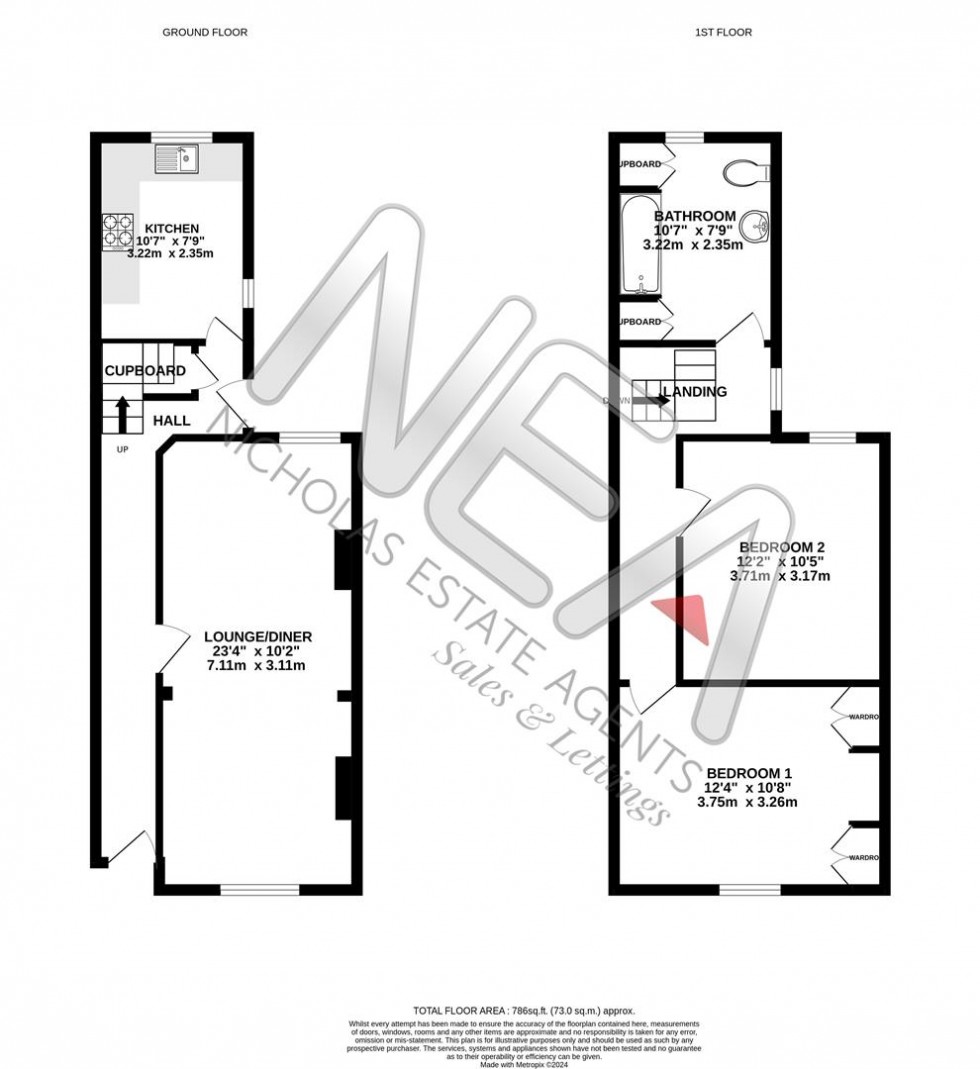 Floorplan for Donnington Gardens, Reading