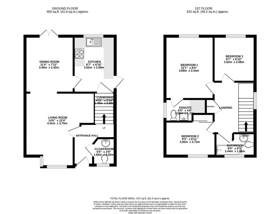 Floorplan for Denbeigh Place, Reading