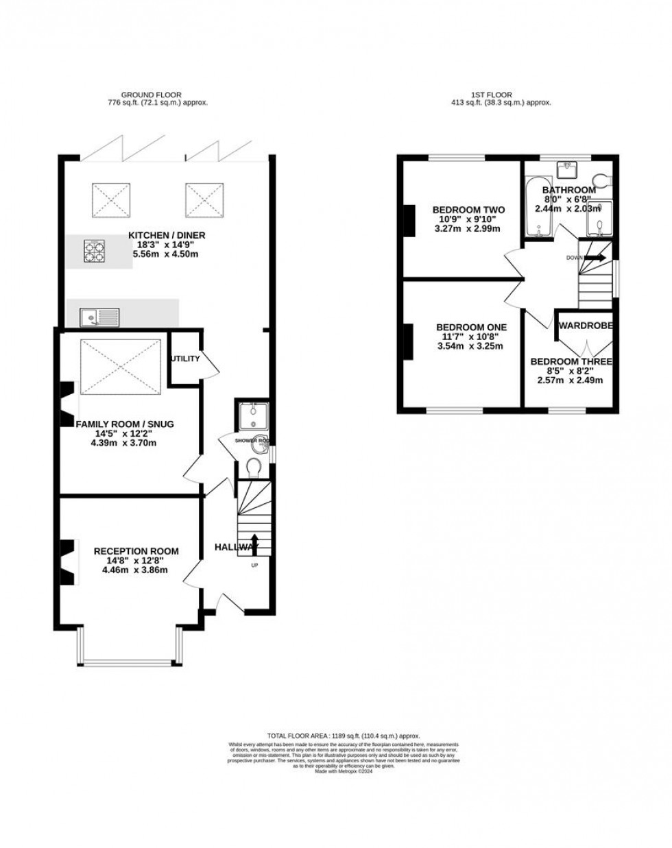 Floorplan for Washington Road, Caversham, Berkshire