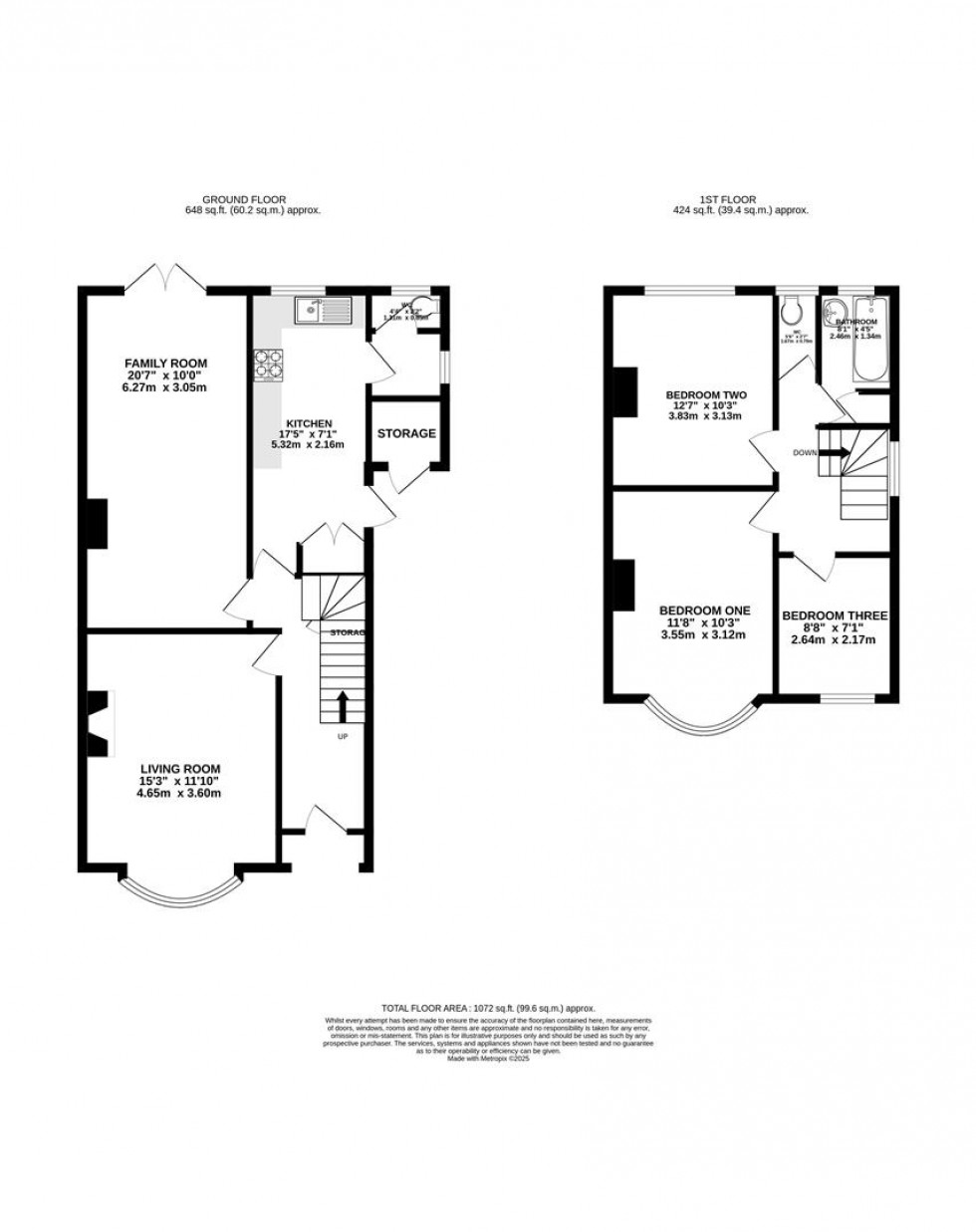 Floorplan for Hemdean Road, Caversham, Reading