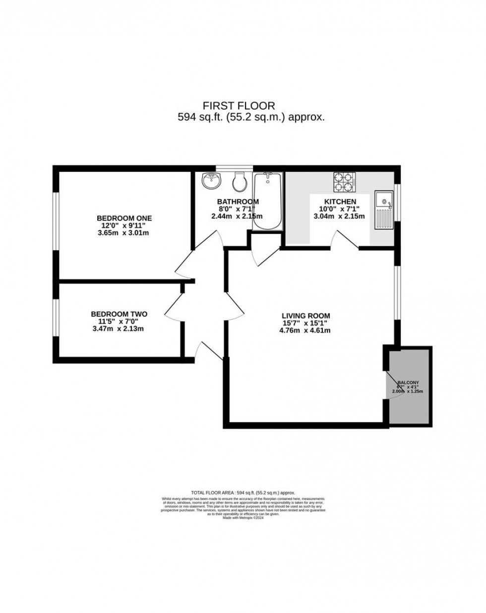 Floorplan for Elliotts Way, Caversham, Reading