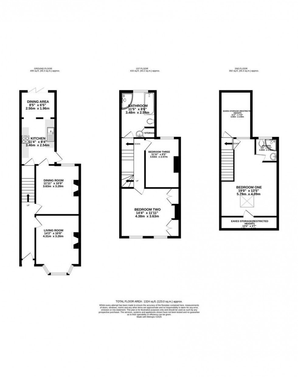 Floorplan for Gosbrook Road, Caversham, Reading