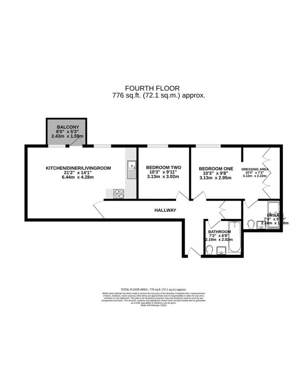 Floorplan for Huntley Wharf, 20 Carraway, Reading