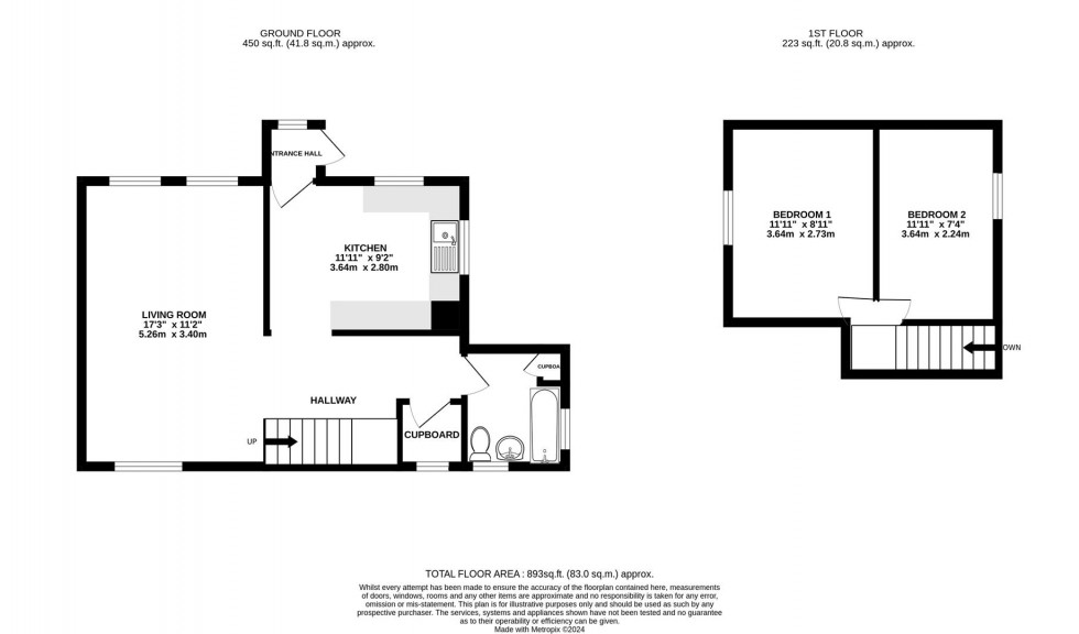 Floorplan for Well House Lane, Frilsham, Thatcham