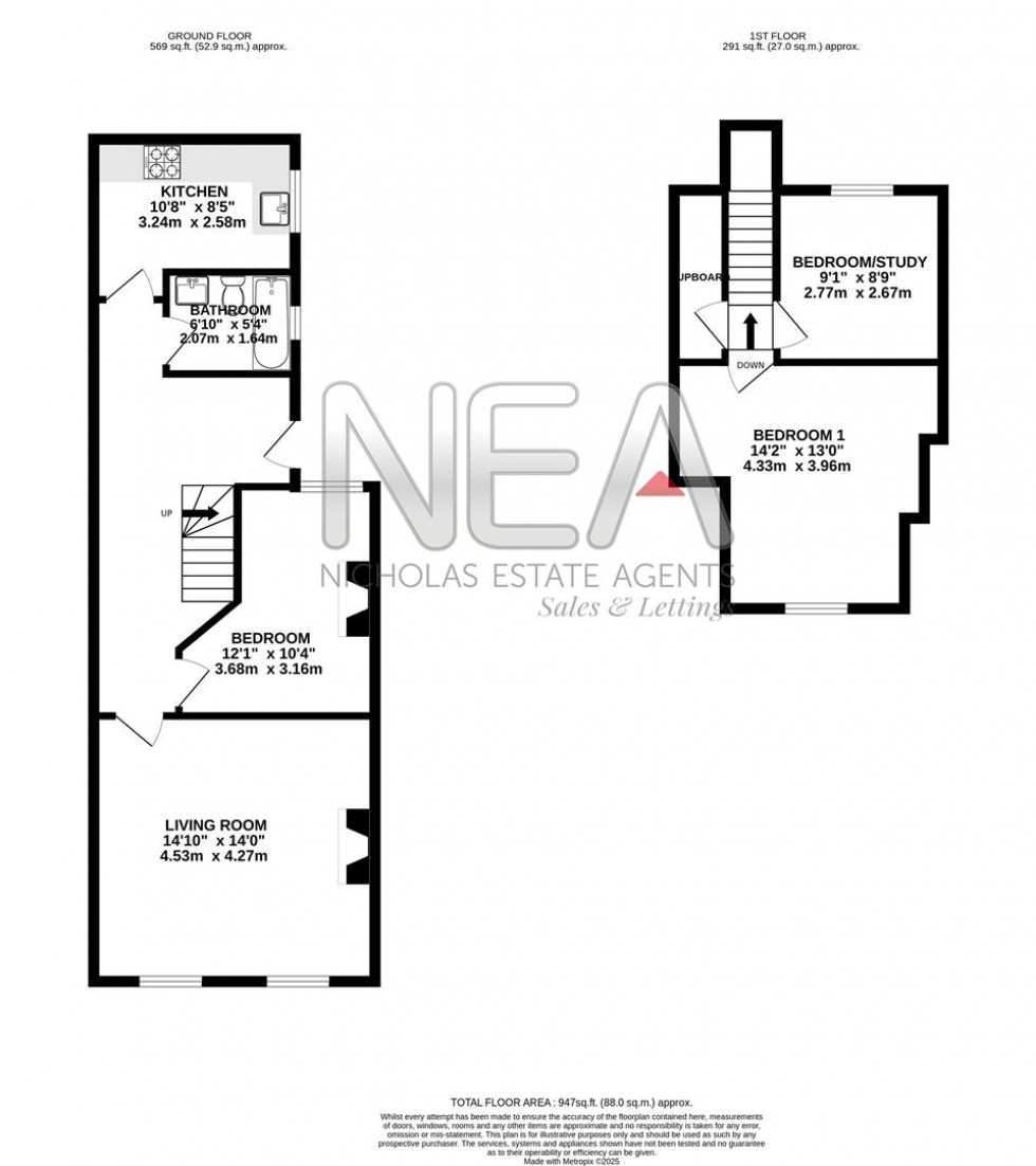 Floorplan for Church Road, Caversham, Reading