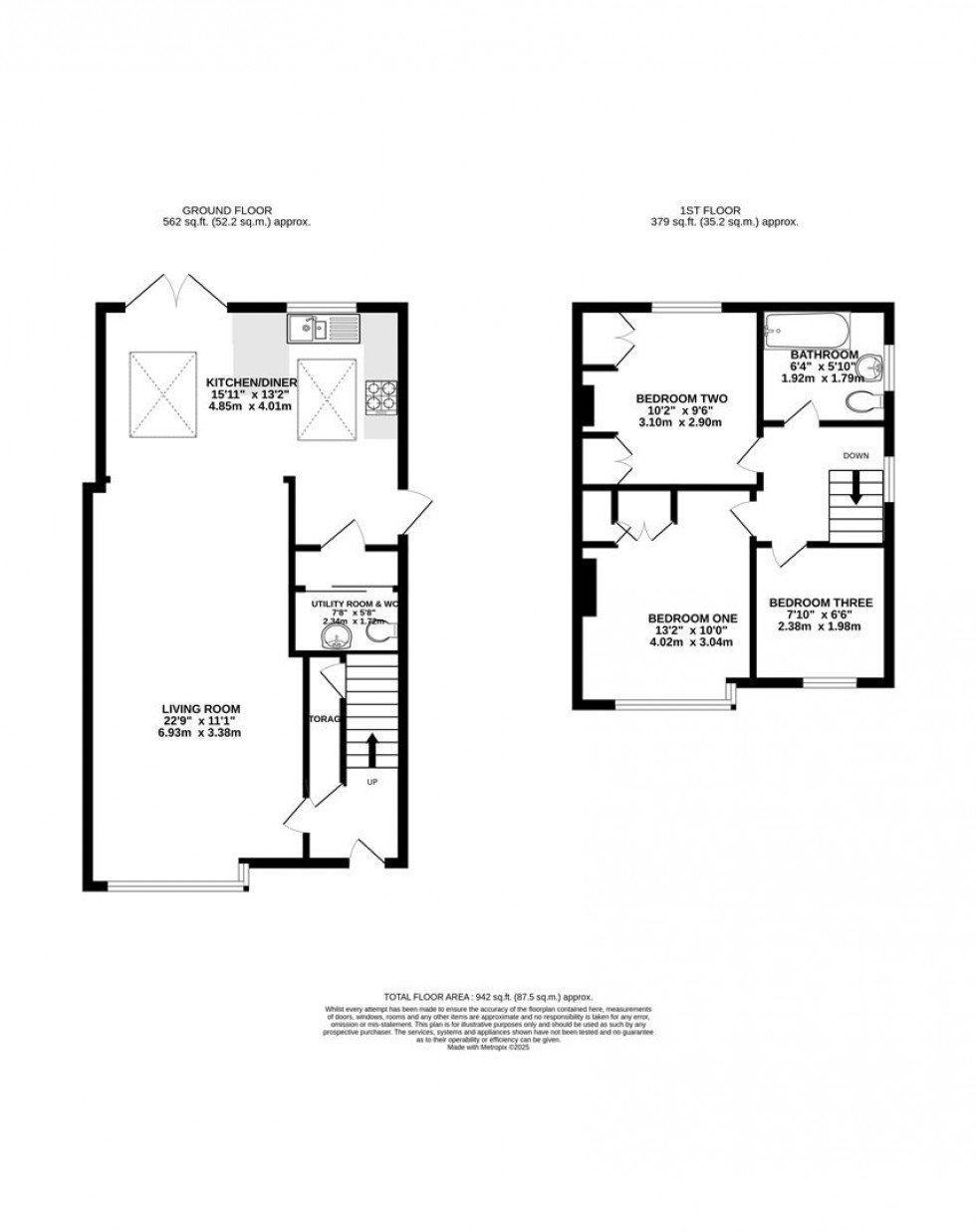 Floorplan for Mayfield Drive, Caversham, Reading