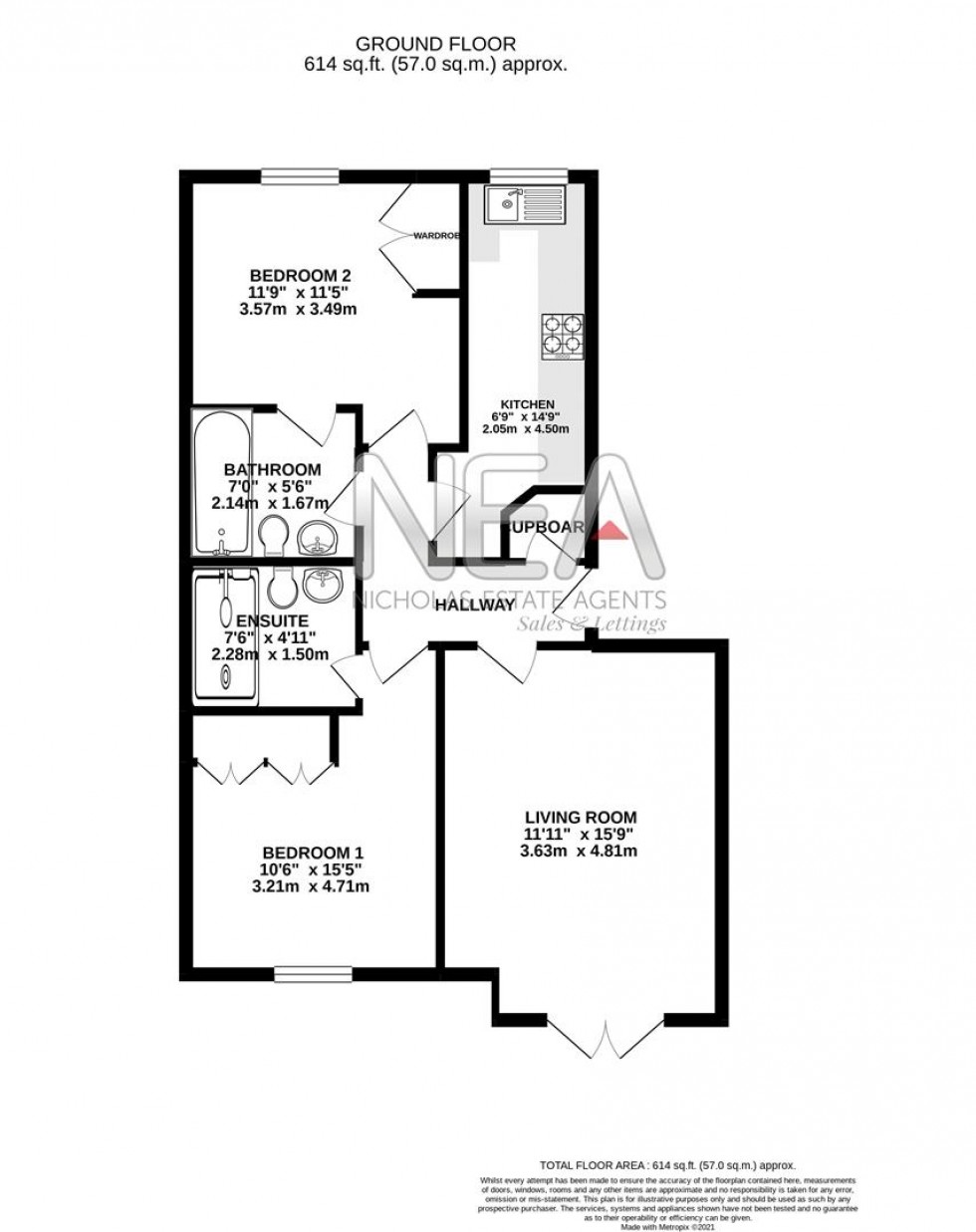 Floorplan for Brigham Road, Reading, Berkshire