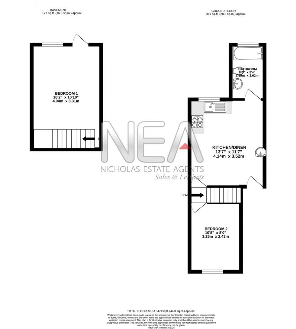 Floorplan for Derby Street, Reading