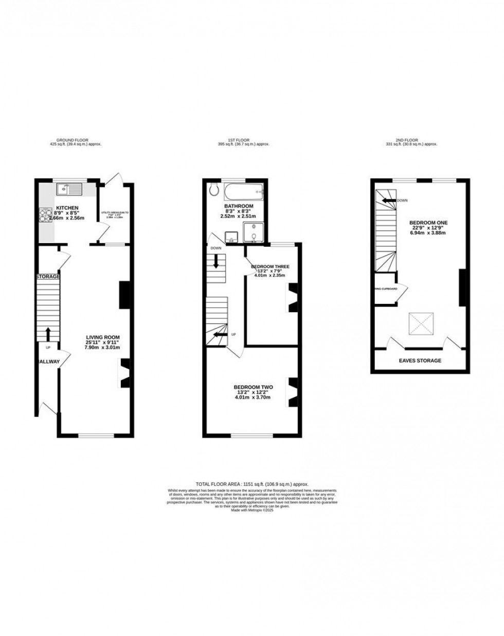 Floorplan for Oxford Street, Caversham, Reading