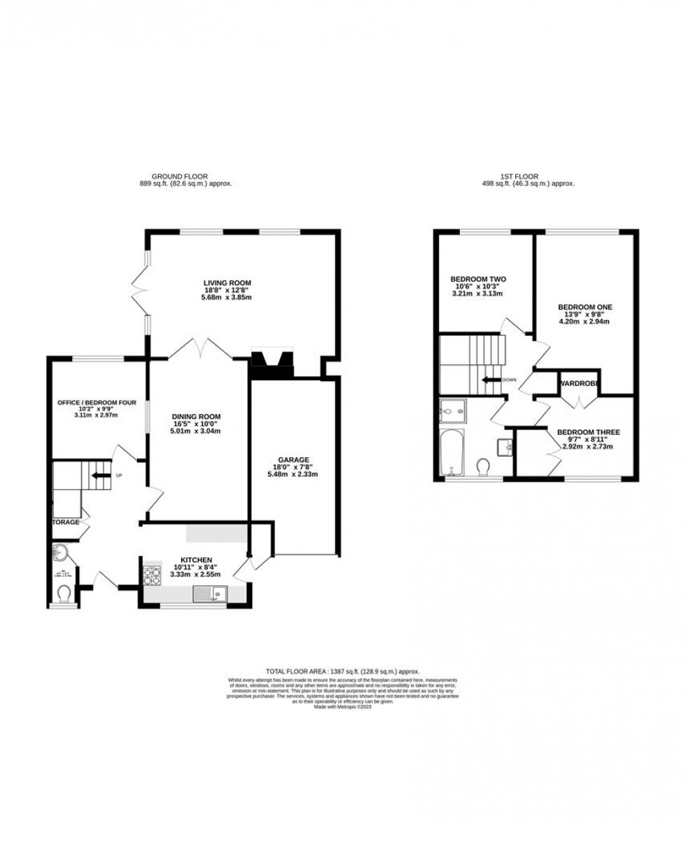 Floorplan for Lowfield Road, Caversham, Reading