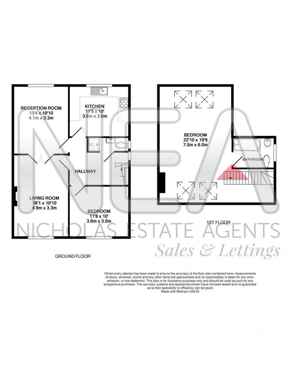 Floorplan for Mill Green, Caversham, Reading